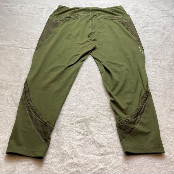 Hylete Olive Green Capri Leggings Size Large - Picture 2 of 10